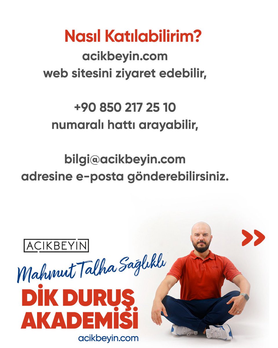 AcikBeyinEgitim's tweet image. Dik Duruş Akademisi-23.12.25

Detaylı bilgi ve kayıt:

acikbeyin.com/egitim/dik-dur…