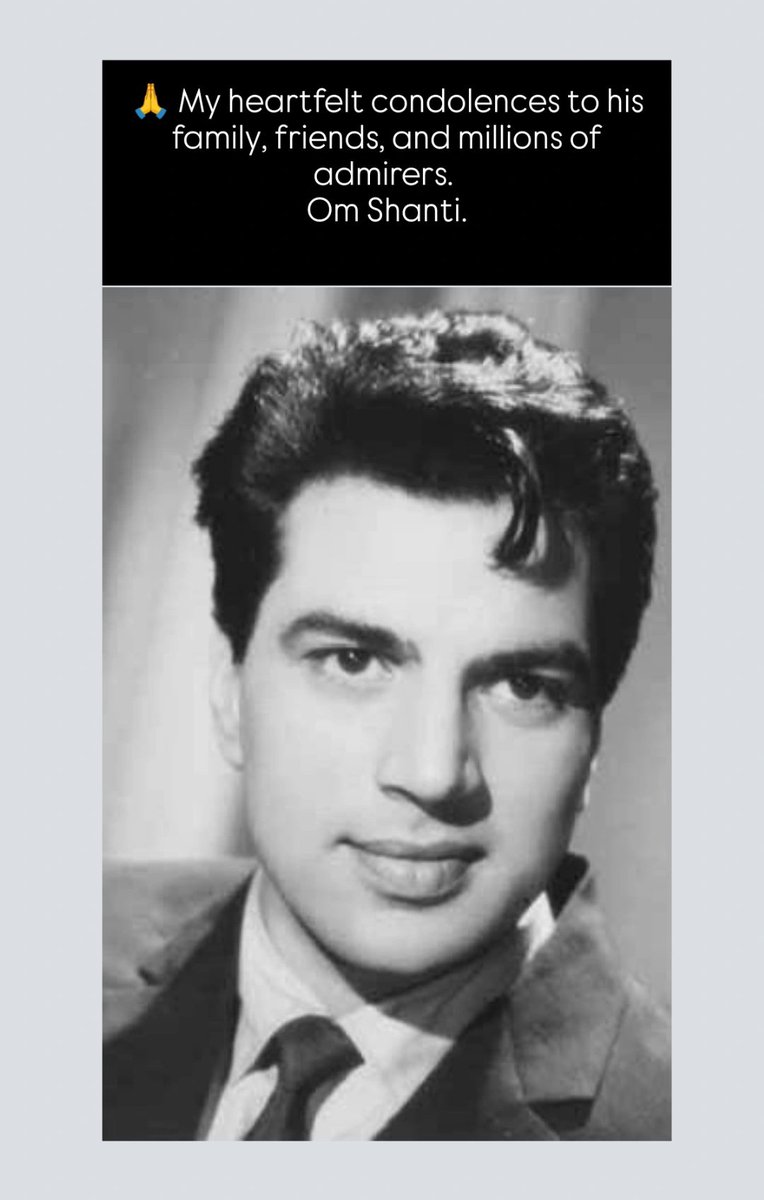 thbasantasingh's tweet image. Deeply saddened by the loss of legendary Dharmendra Ji, a true stalwart of Indian cinema. His remarkable performances, unmatched charm,&amp;amp; humility made him a beloved icon for generations. 
His legacy will continue to inspire, &amp;amp; his presence will be deeply missed.
#DharmendraDeol