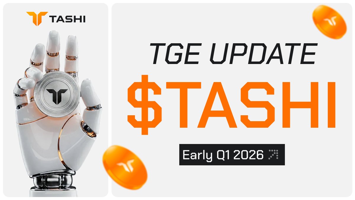 tashiprotocol's tweet image. $TASHI TGE UPDATE 📢🚨

After careful deliberation, we are postponing our $TASHI TGE until early Q1 of 2026.

Having closely analyzed recent market conditions, we’ve made a decision that ultimately comes down to delivering maximal value to you — the network and community that…
