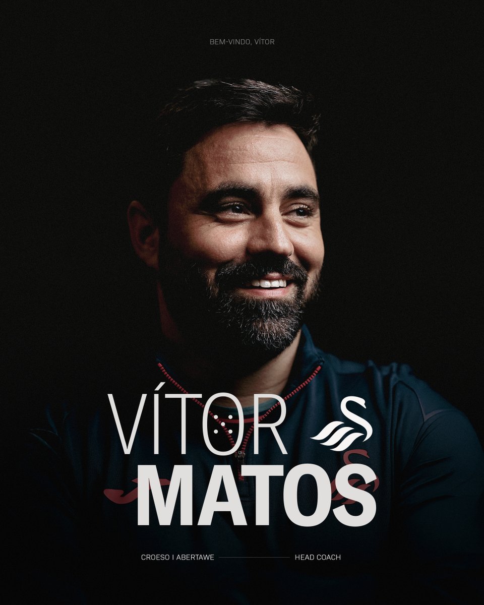 SwansOfficial's tweet image. Bem-vindo, Vítor 🦢🇵🇹

We are delighted to confirm the appointment of Vítor Matos as the club’s new head coach.

👉 swanseacity.club/4p1JS0n