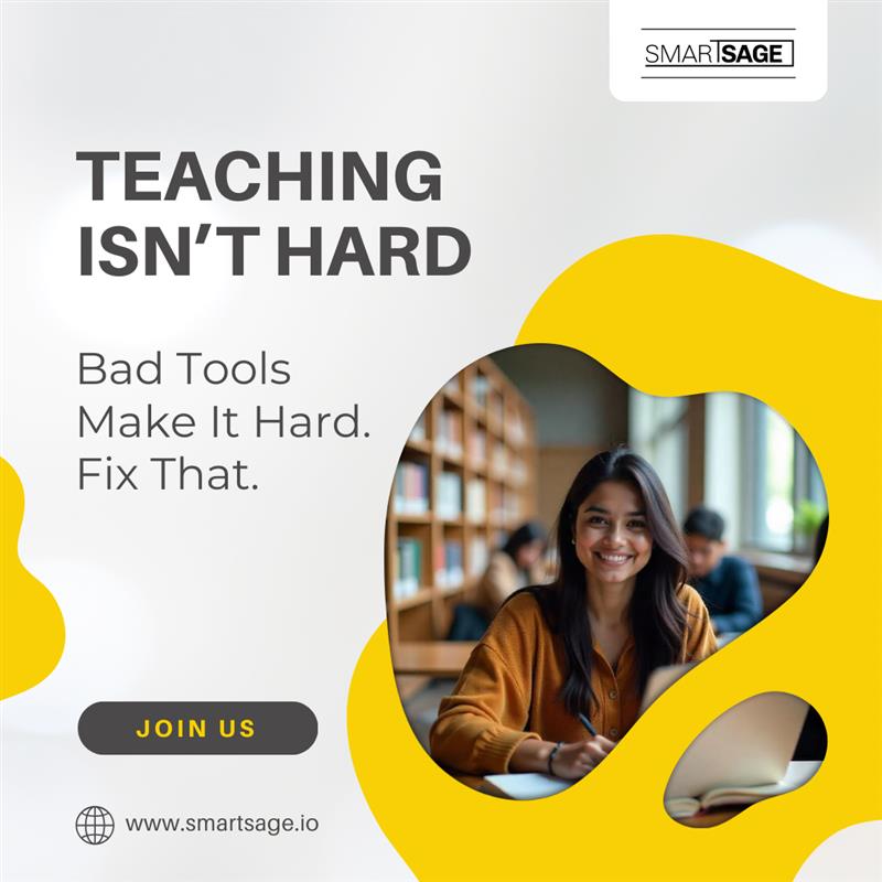 smart_sage_io's tweet image. 📲 Teaching Isn’t Hard Bad Tools Make It Hard. Fix That. 📚✨

🔸 Simplified lesson planning
🔸 AI-backed student insights
🔸 Time-saving automation

For more information!
Visit us: smartsage.io

#SmartSage #SmartTeaching #EdTechSolutions #TeacherTools