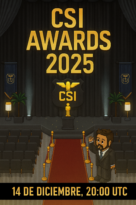 Es momento de que marquéis los calendarios para la noche más bonita del año.

El Departamento de Eventos tiene el honor de confirmar el día en que viviremos la alfombra roja, la ceremonia y la revelación de ganadores de los CSI Awards 2025

14/12/2025 - 20:00 UTC

¡Os esperamos!