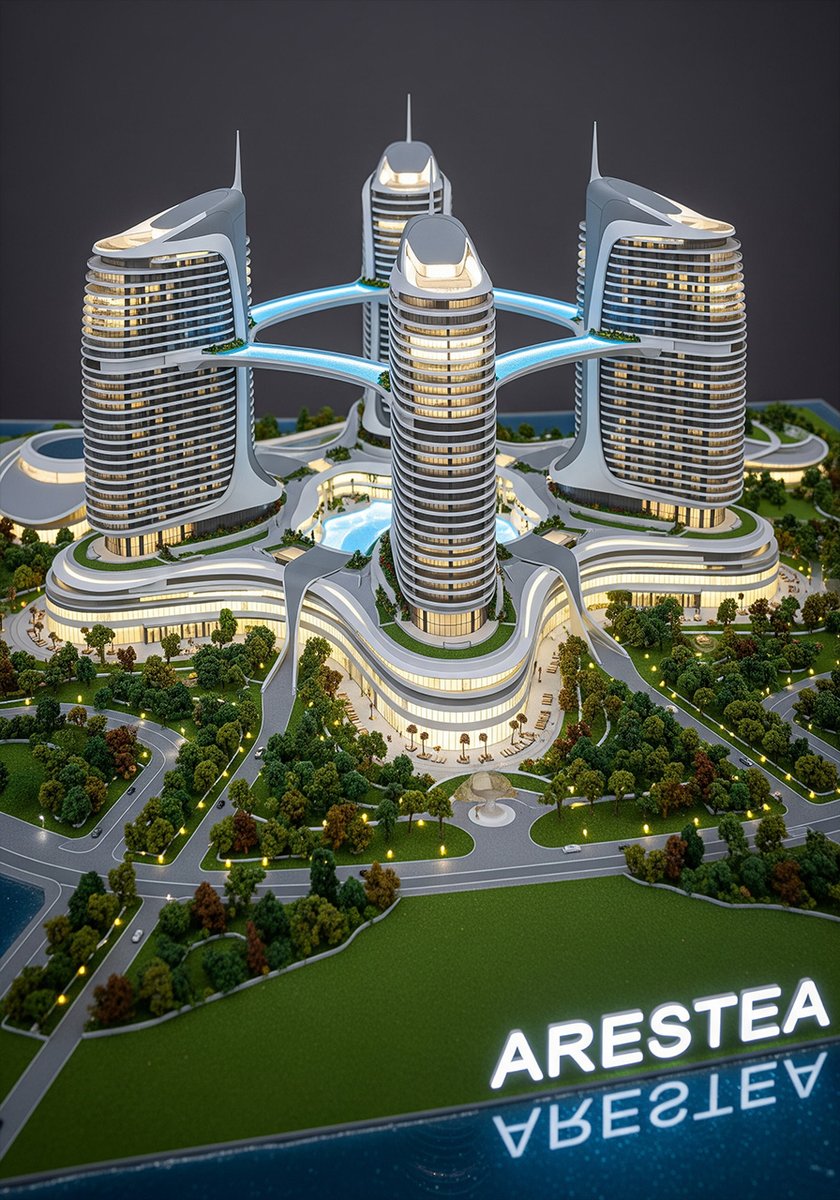 AresteaStudio's tweet image. Orbital Nexus II - Arestea

#architecturalmodel #greenarchitecture #futurebuildings #conceptualarchitecture #ecopolis #arcology #generativearchitecture #greenroof #skyscraper #futurecity #megastructure #tbilisi #residentalarchitecture #housing #housingproject