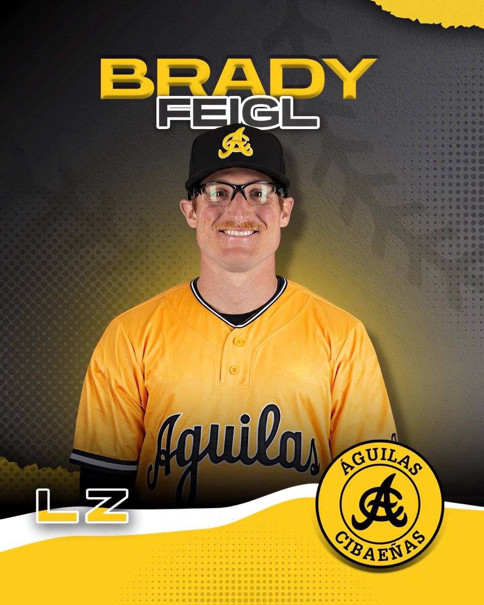 Anunciamos la contratación del abridor derecho Luis Patiño y del relevista zurdo Brady Feigl, dos lanzadores que cuentan con experiencia de Grandes Ligas.

Patiño lanzó en LIDOM en 2023-24 con los Gigantes, mientras que Feigl en 2019-20 y 2023-24 con Gigantes y Tigres.