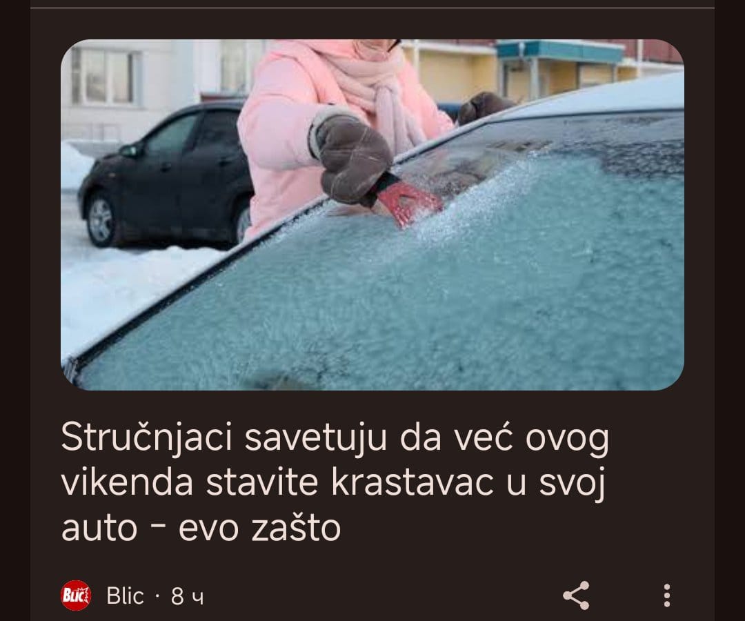 Ne u bulju mentolu, u auto.

<a href="/ratkovcan1n/">Čovek iz Ratkova</a>