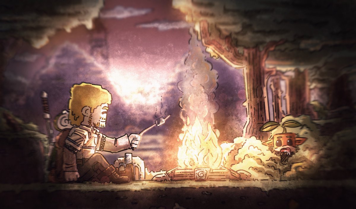 Just a lil piece to celebrate the saving of Hytale ! - Been waiting for this game for a LONG time. 

Was crushed when I heard it was cancelled but by the saving grace of @/Simon_Hypixel we have it back!! Super excited~ 
৻(  •̀ ᗜ •́  ৻)