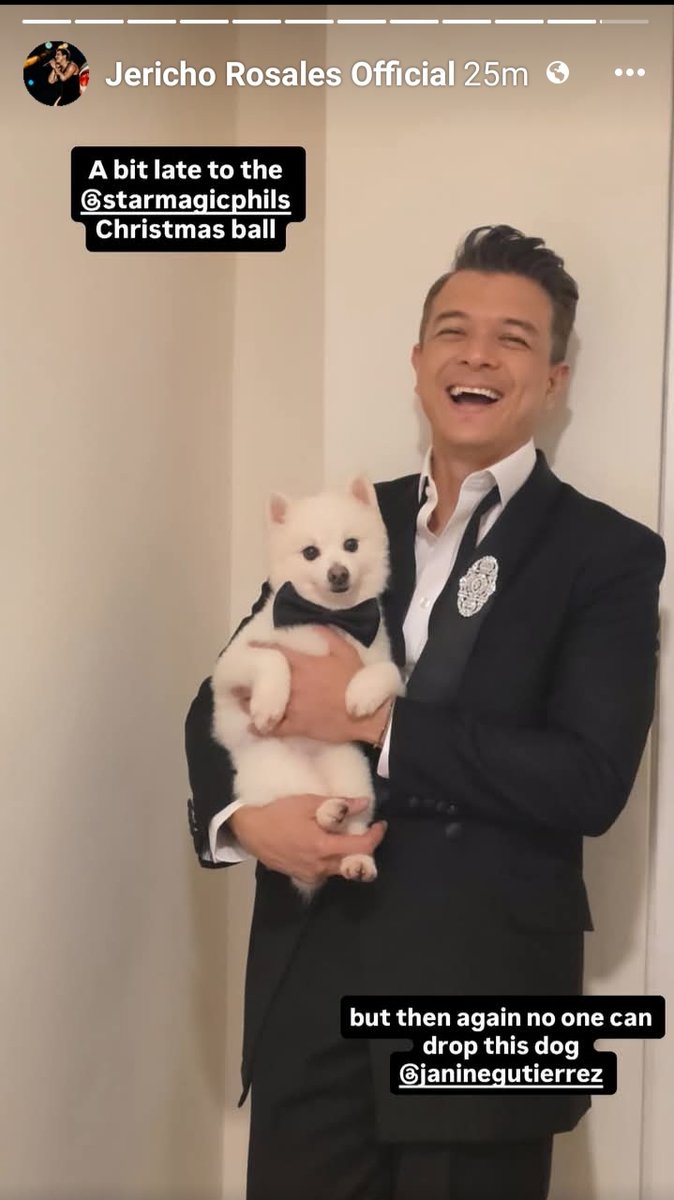 LoisaJema's tweet photo. Apaka cute mo baby Punchy 🤏 hahaha! babadoodie!! 😅
#EchoNine @jericho_rosales @janinegutierrez #FurParents #JanineGutierrez Janine Gutierrez #StarMagicalChristmas2025 #SleighTheNight @starmagicphils
©️ https://t.co/Q2mbPfes71