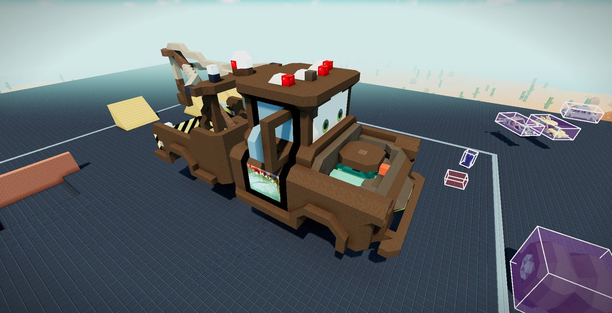 JamangoGame's tweet image. make your own car challenge is producing some fine looking vehicles in Jamango! right now - all built in game using blocks, props and traits 👌 #gamedev