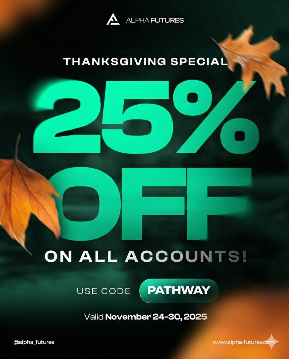 ProlongWealth's tweet image. Thanksgiving Special 25% off all accounts
Discount Link bit.ly/alphasave use code: PATHWAY

Use code PATHWAY at checkout.

Valid November 24–30.