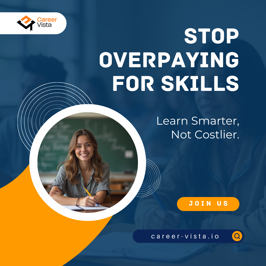 careervistaio's tweet image. 🚀 Stop Overpaying for Skills Learn Smarter, Not Costlier. 🎓

🔸 Smart, personalized learning
🔸 Affordable skill-building
🔸 Mentor-guided pathways

For more information!
Visit us: career-vista.io

#CareerVista #SkillGrowth #LearnSmart #CareerBoost #AffordableLearning