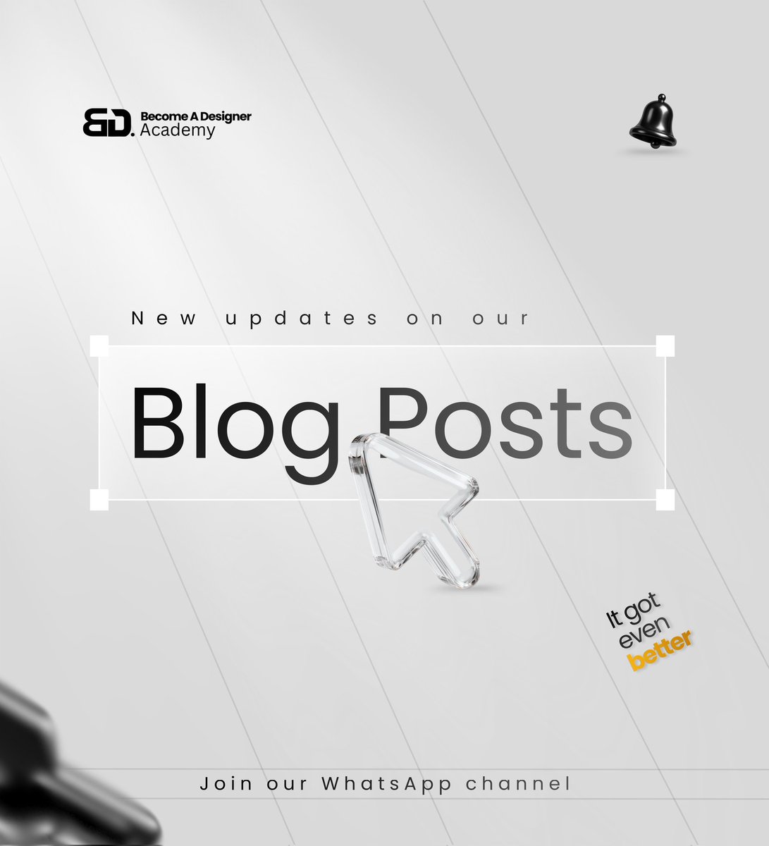 da1designer's tweet image. Don&apos;t forget to check out our interesting blog posts on our website. 

You can easily get access to each blog post immediately after they are published by joining our WhatsApp blog channel

whatsapp.com/channel/0029Vb…

Enjoy and learn from every read 👍