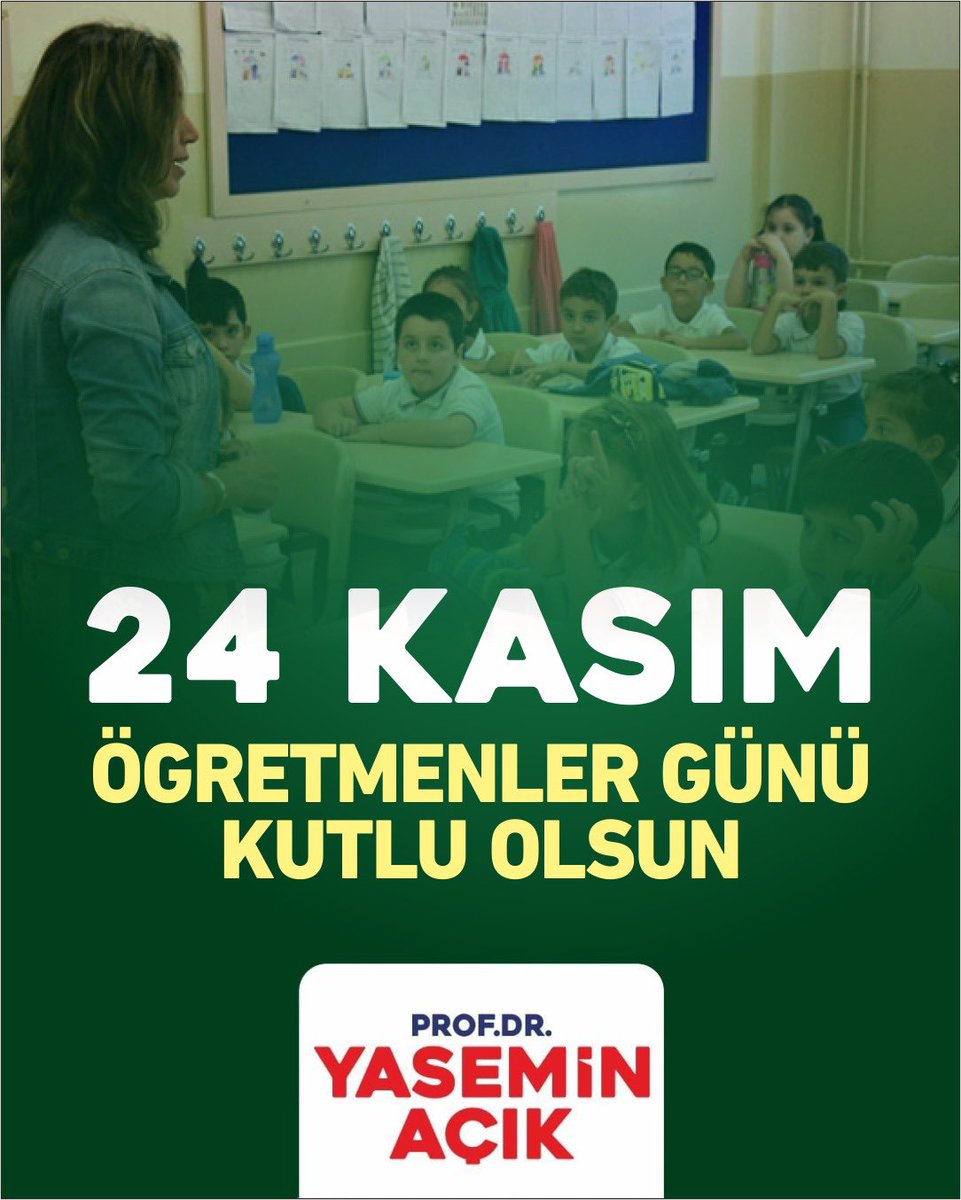 Gelecek nesillerimizi bilgiyle ve büyük bir özveriyle aydınlatan tüm öğretmenlerimizin 24 Kasım Öğretmenler Günü kutlu olsun.