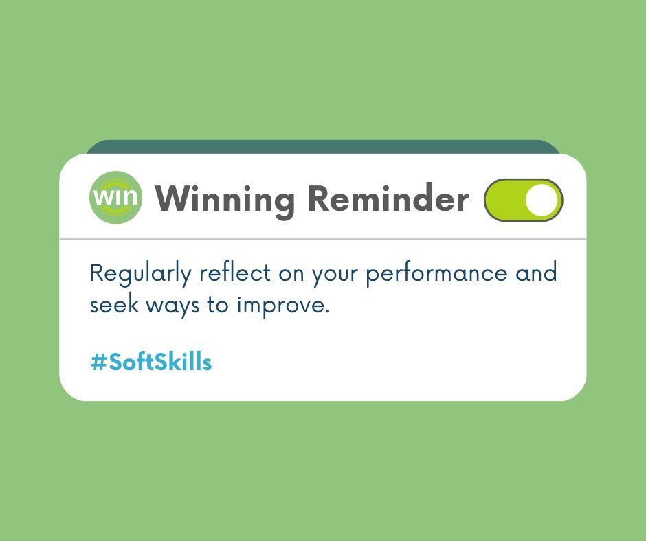 WINLearning_'s tweet image. Self-reflection is a tool for growth. Regularly assess your performance to identify areas for continuous improvement and celebrate successes, too! #reflection #softskills #growth