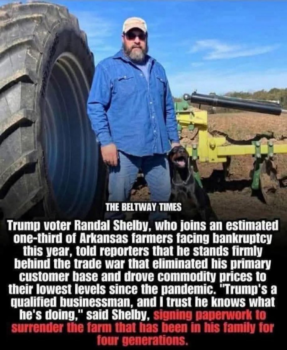 What a sucker. There are foreign investors waiting to swoop up his land. Vance was a founding investor of Acre trader, a "farmland real estate investment company offering low minimum, passive farm investments." It’s all a grift and these farmers voted for it.