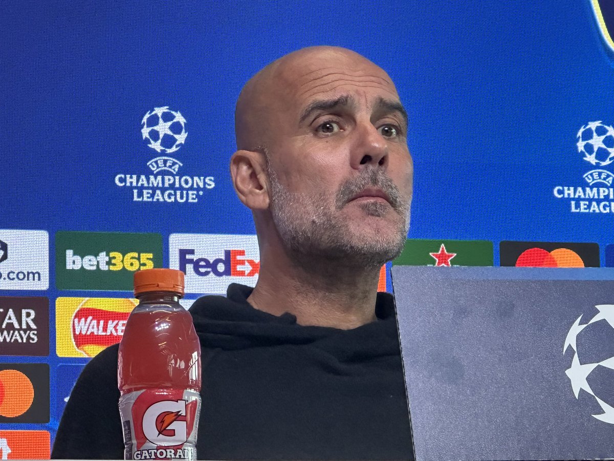 IanCheeseman's tweet image. Pep: the fact that tomorrow is my 100th Champions League game in charge tells me I’m getting old, but it means the club are doing well. #ManCity