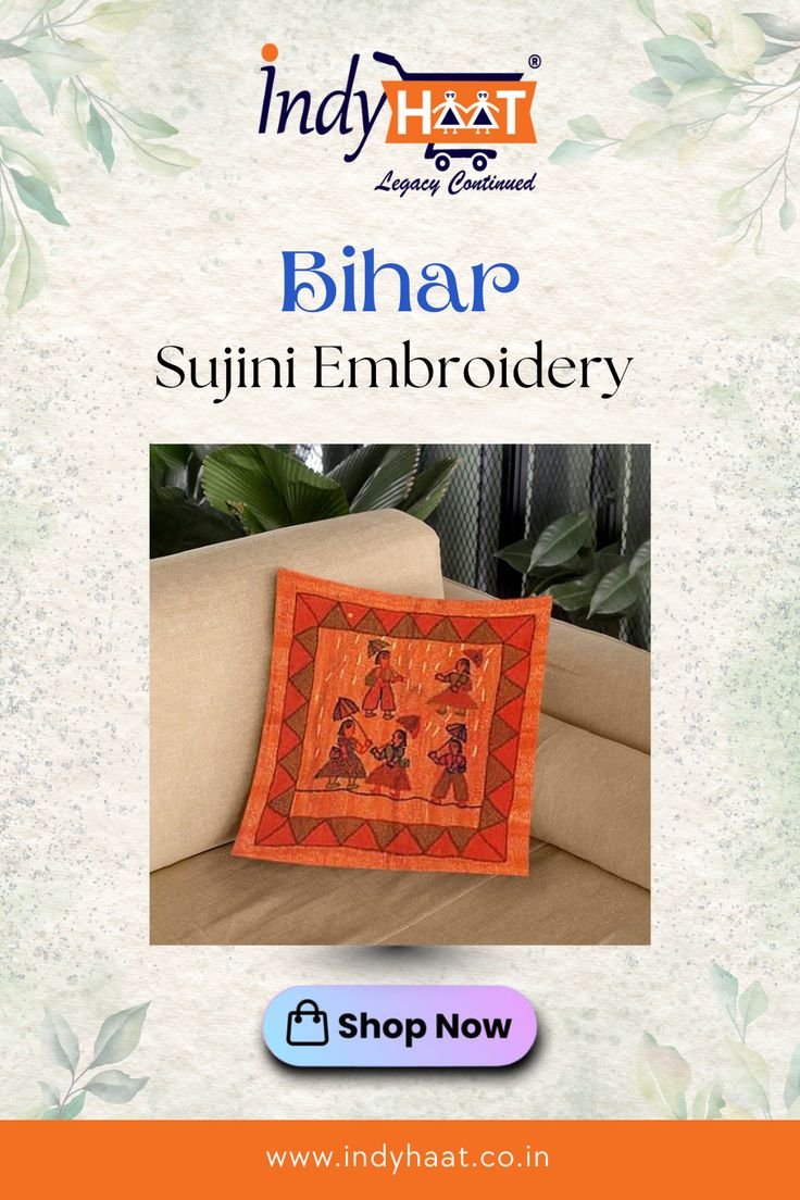 indyhaat's tweet image. Originating from Bhusra village in Muzaffarpur, Sujini Embroidery Work of Bihar is known for its intricate running stitches on layered fabric.

Know More: indyhaat.co.in/product-catego…

#Indyhaat #GITag #Bihar #Muzaffarpur #SujiniEmbroidery #Sarees #GIProducts #AuthenticIndia