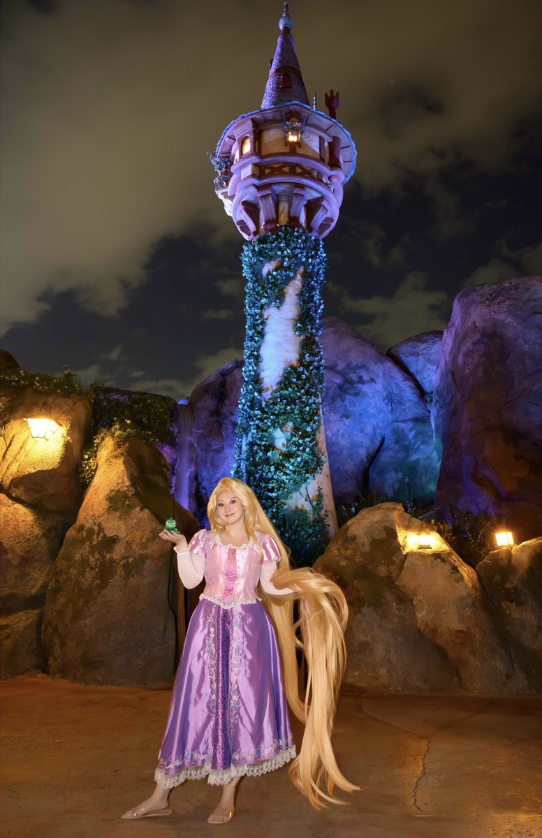 仮装♡ラプンツェル Tangled☀️🦎🎨💜 今年はラプンツェルの仮装たくさん出来てとーっても