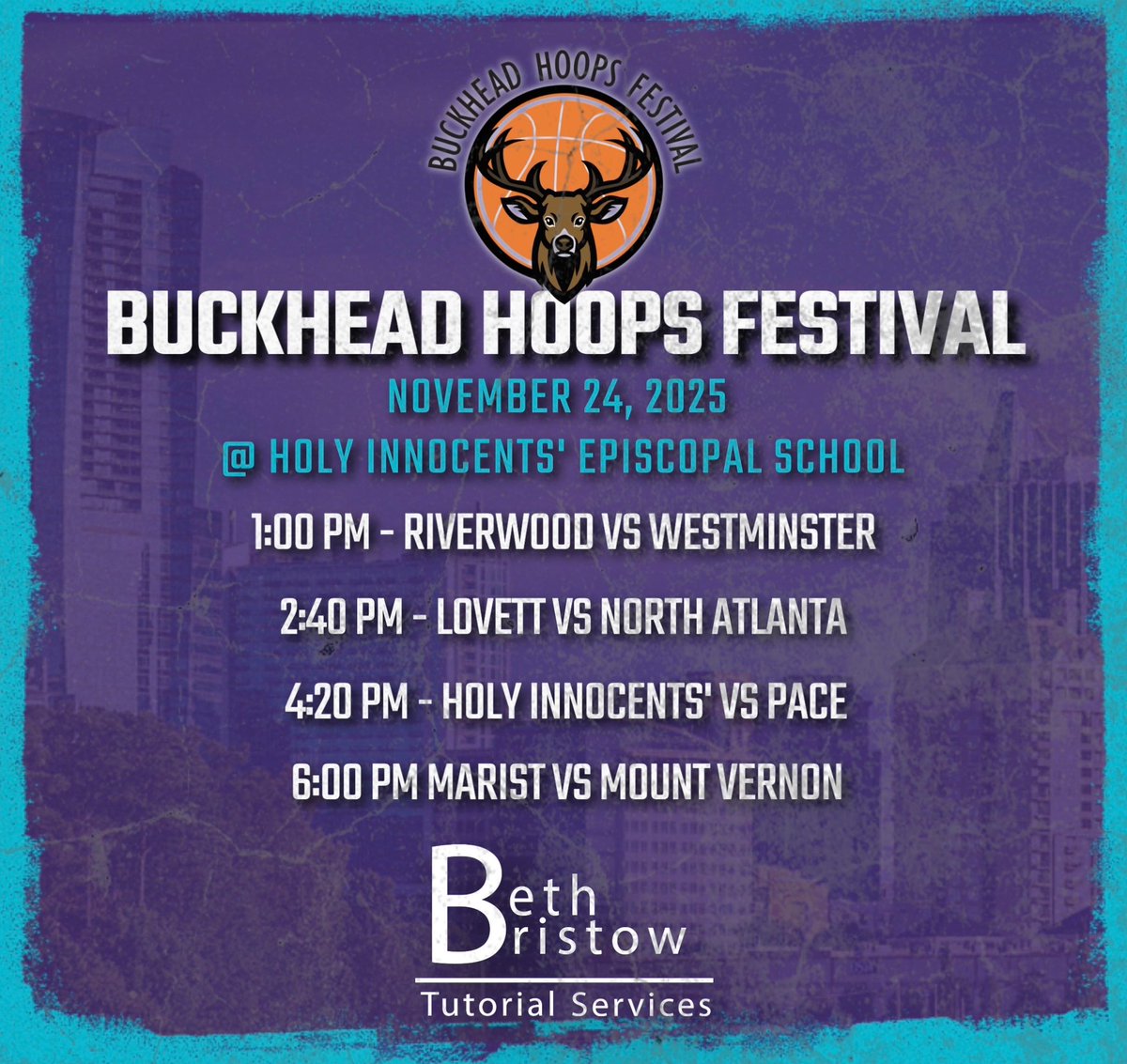 It’s GameDay at the Buckhead Hoops Festival! Pull up!