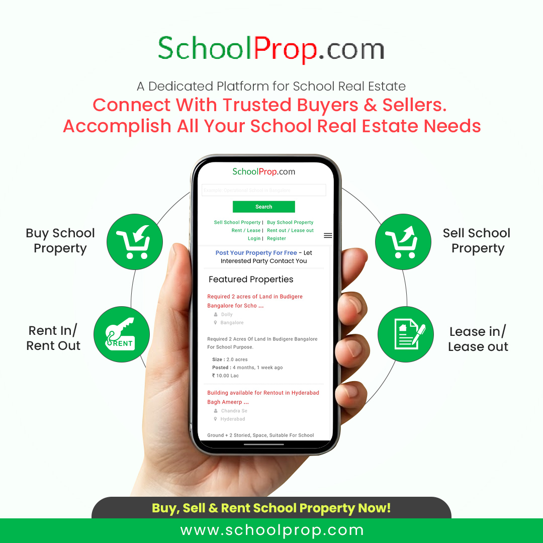 SchoolProp's tweet photo. Discover the right option for your educational venture with https://t.co/shdg4XewUk, India’s dedicated platform for selling, buying and leasing school properties.
Get trusted listings, seamless transactions, and professional support for educational investment decisions. https://t.co/yEBg9Sd37f