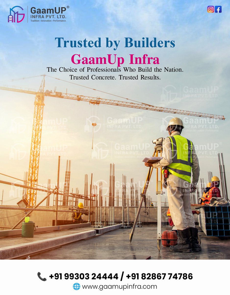 Gaamup_infra's tweet image. Building with trust. Delivering with strength.
GaamUp Infra where quality meets performance. 💪
.
📞 +91 99303 24444 / +91 82867 74786
🌐 gaamupinfra.com
.
#construction #infrastructure #civilengineering #builderslife #qualityconstruction #engineeringcommunity