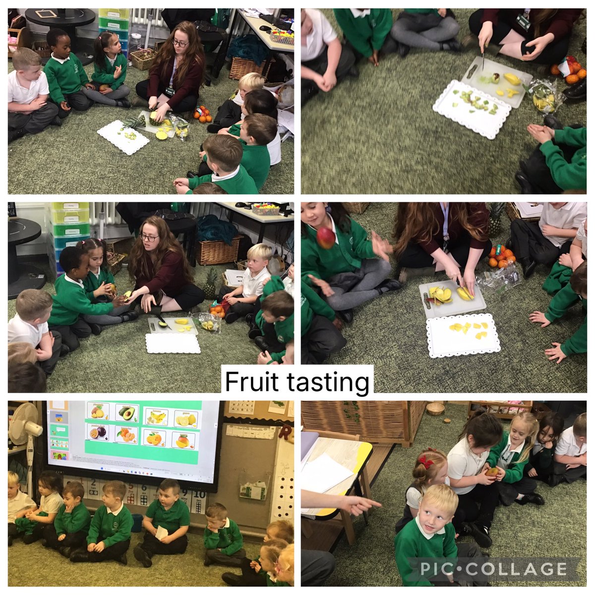 CaldiReception's tweet image. We have been tasting some of the fruits from Handa’s basket 🥭🥑🍍🍊🍌
@CaldiPrimary @LiftSchools @vianclark @mrsrmurad @nigel_whittle @MbroCouncil @centre_right_