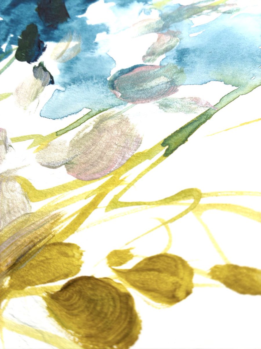 今日のドローイング acrylic, watercolor pencils on paper No.36