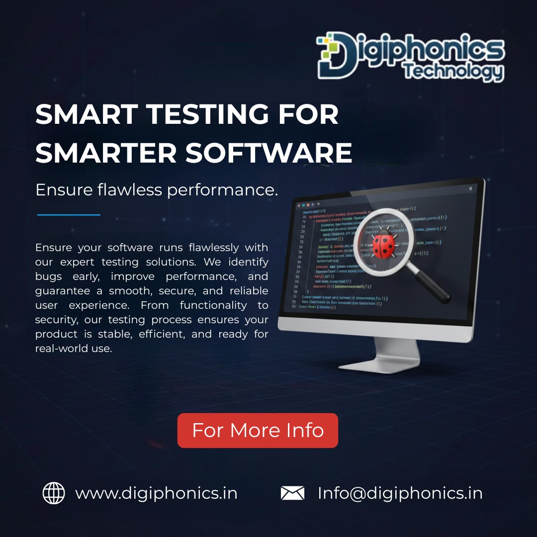 digiphonics23's tweet image. Deliver perfection. We test your software to perform at its best.

#SoftwareTestingService #QualityFirst #QATesting #SoftwareQuality #AppTesting