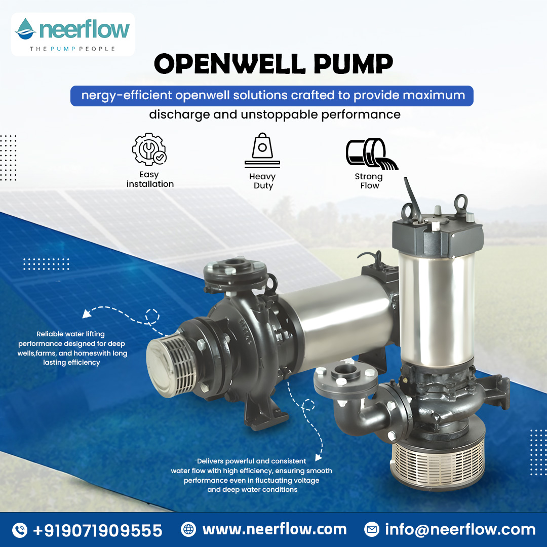 neer_flow7's tweet image. Power your water needs with Neerflow Openwell Pumps — engineered for maximum discharge, strong flow, and heavy-duty performance.
📞 +91 9071909555
🌐 neerflow.com

#OpenwellPump #Neerflow #WaterPumps #HeavyDutyPump #StrongFlow #FarmingSolutions #DeepWellPump