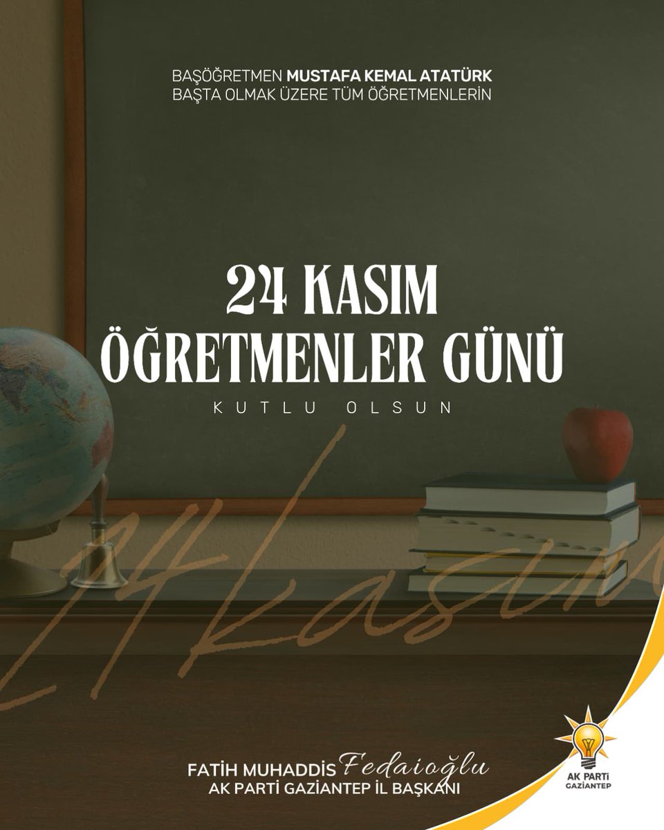 Bugün, geleceğimizi ilmek ilmek işleyen tüm öğretmenlerimizin 24 Kasım Öğretmenler Günü’nü en kalbi duygularımla kutluyorum.

Her biriniz; fedakârlığınız, sabrınız ve gönül emeğinizle ülkemizin yarınlarını inşa ediyorsunuz.

Gazze’de yaşam hakkı dahi elinden alınan masum