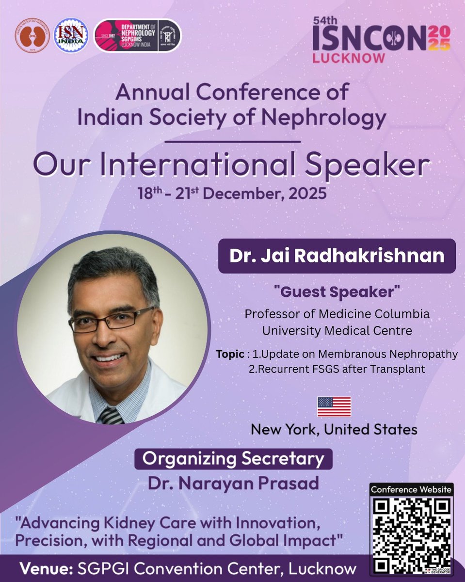 thisis_drgsp's tweet image. What are the Updates in management of Membranous Nephropathy 

- listen to Dr Jai Radhakrishnan 

Register now #ISNCON25
@isn_india @Isncon25 
@sudeepprakash1 @arvindcanchi