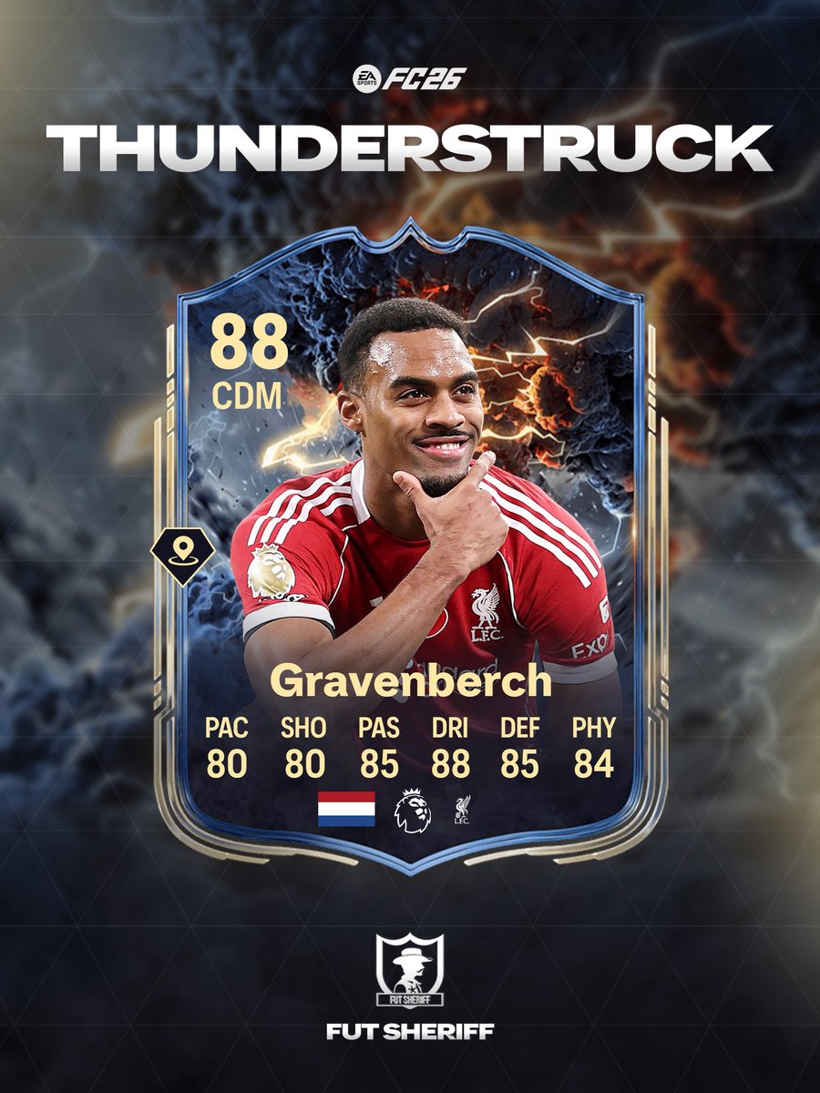 🚨THUNDERSTRUCK PLAYERS COMING SOON :

• 🇸🇮 Oblak
• 🇳🇱 Gravenberch

#FC26