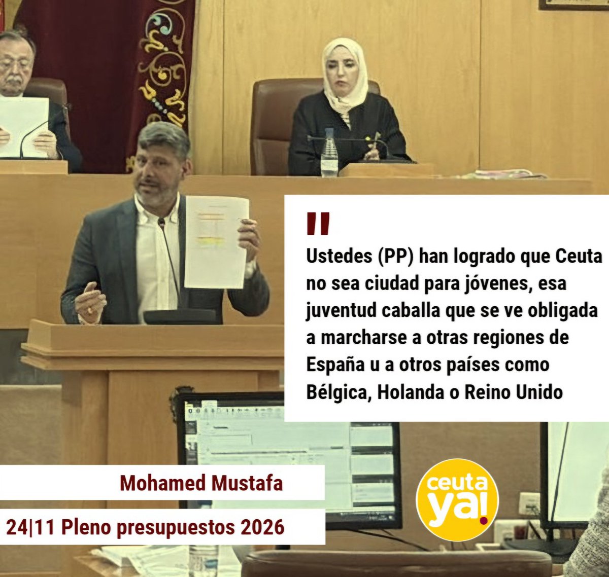 Ceuta_Ya's tweet image. Estar del lado de #Ceuta es estar en contra de los #Presupuestos del PP. Así de sencillo.
