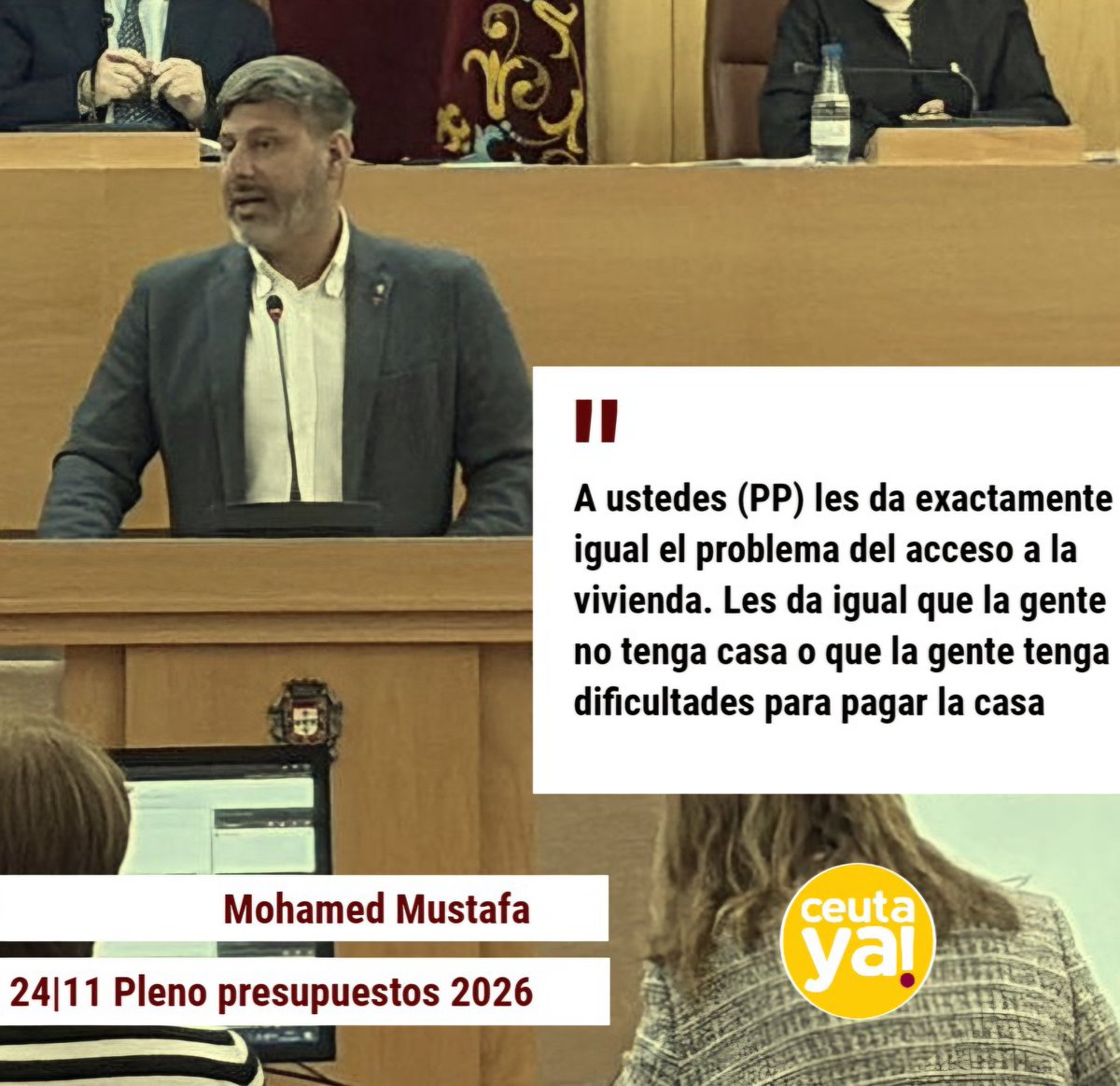 Ceuta_Ya's tweet image. Estar del lado de #Ceuta es estar en contra de los #Presupuestos del PP. Así de sencillo.