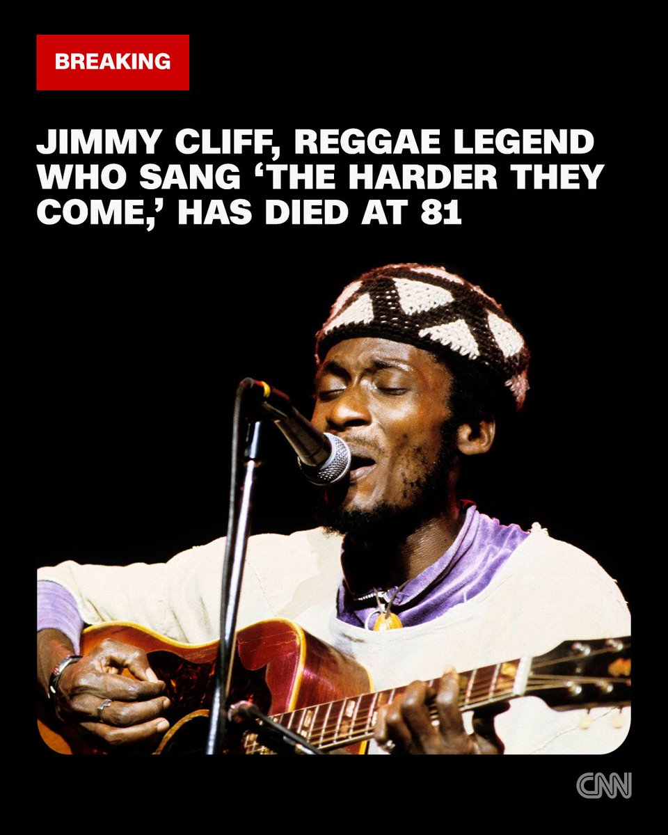 Jimmy Cliff, a Jamaican musician who helped popularize reggae around the world, has died at age 81. cnn.it/43OcTUN