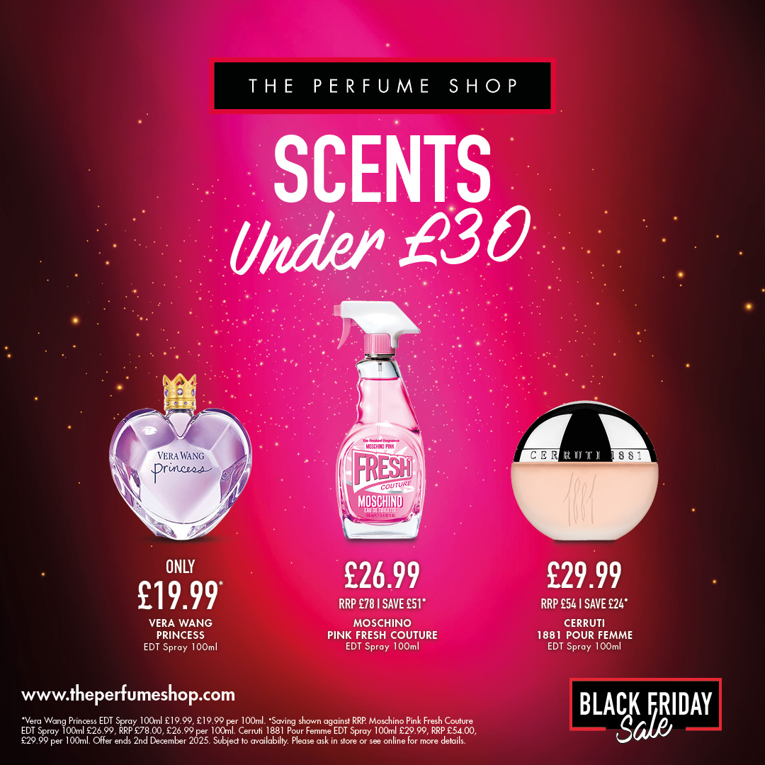 Discover the latest must-haves instore or online at The Perfume Shop @theperfumeshop  @tps_clydebank
#BlackFriday2025 #theperfumeshop #tpssc