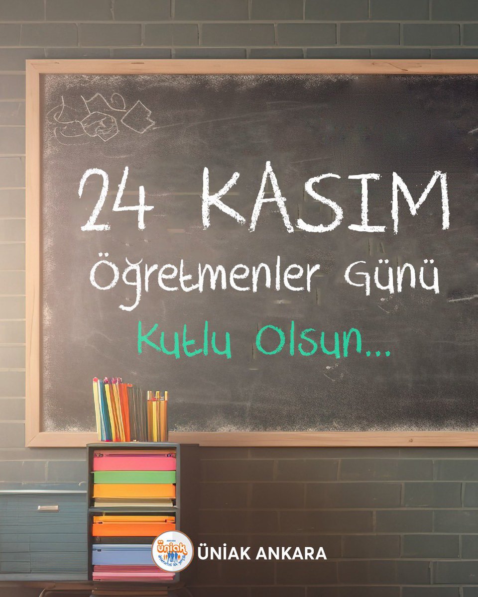 Başta şehit öğretmenlerimiz olmak üzere, geleceğimizi şekillendiren tüm öğretmenlerimizin 24 Kasım Öğretmenler Günü kutlu olsun.

Bugün bize ilham veren, yol gösteren, hayallerimizi büyüten tüm öğretmenlerimize kocaman bir teşekkür borçluyuz.

İyi ki varsınız!

#24Kasım