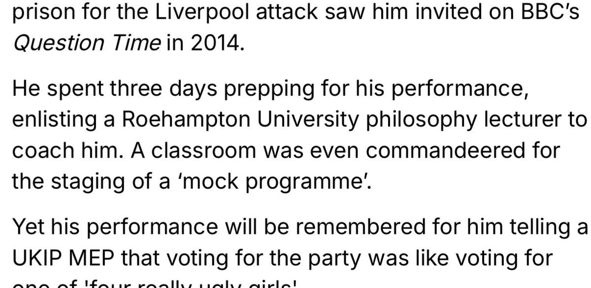 This was N!na Power right? Embarrassing to think she was basically red-pilled by extended contact with Joey Barton