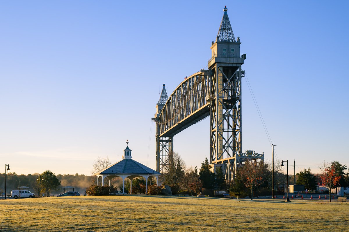 Leecosta's tweet image. Caught the first light at the Cape Cod Canal Railroad Bridge this past weekend, and it reminded me why I love getting out early with the camera.

#nikonzf #photography #capecod #newengland #sunrise #fall #autumn