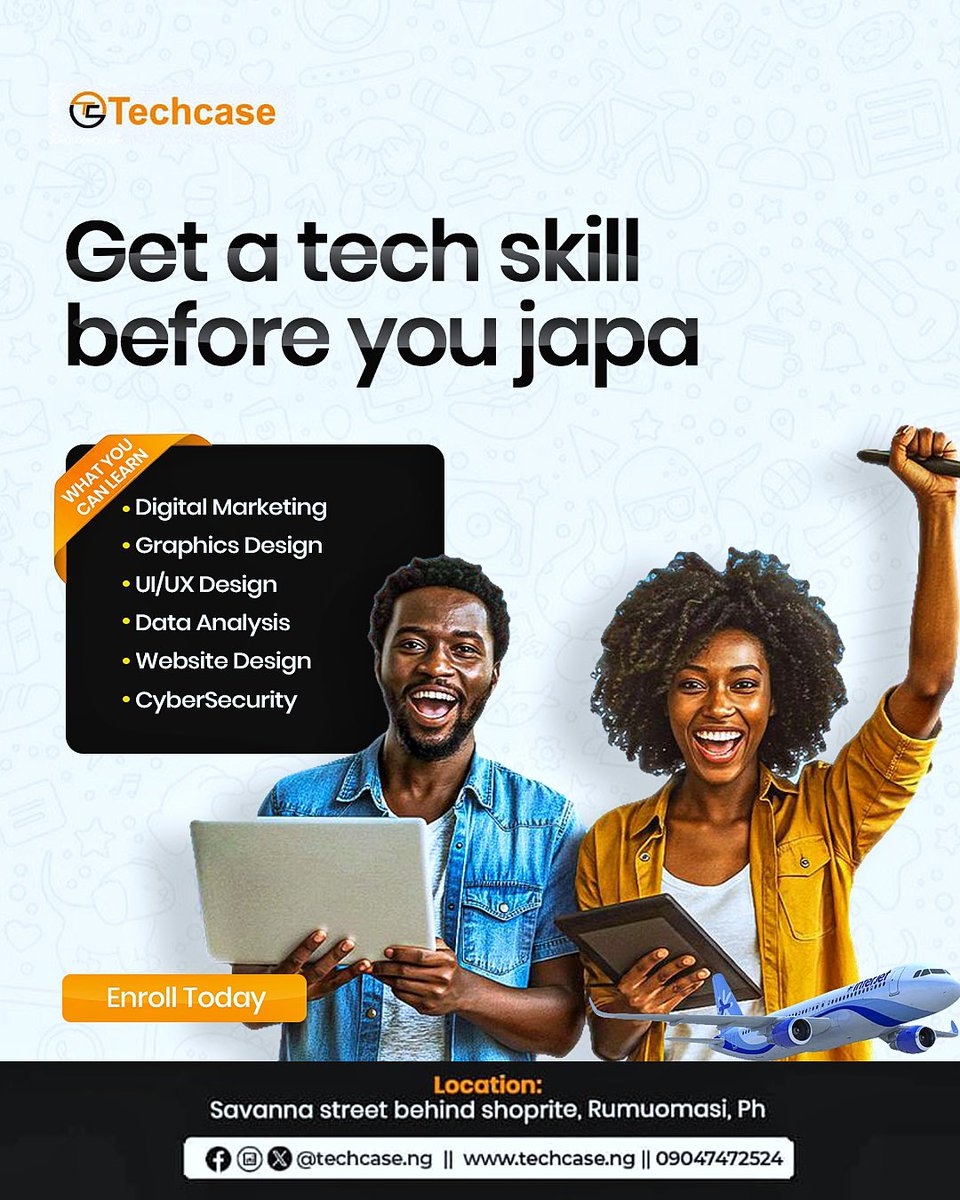Techcase_ng's tweet image. Level Up Your Tech Skills!
Ready to hack your way to success? With Techcase, gain real-world skills, boost your potential, and unlock global opportunities.

Start building your future today and turn your tech dreams into reality!
techcase.ng/courses/

#Techcase #TechInnovation