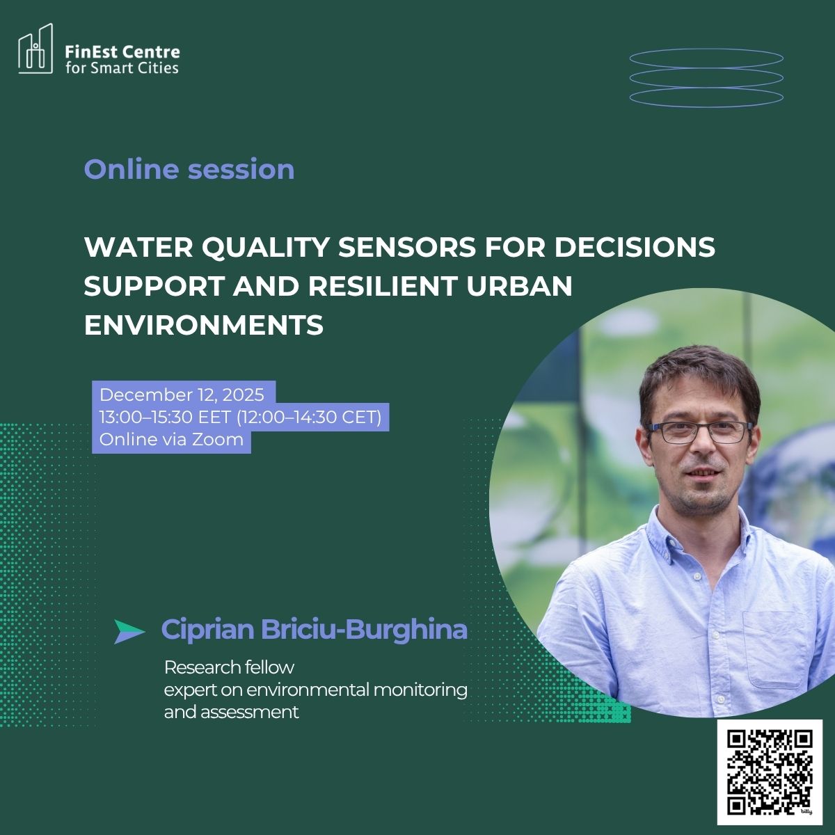 How can smarter water data help #cities protect people, nature, and infrastructure at the same time? 💧

🔗 Join us on Dec 12 for this 2,5 h session to gain the latest knowledge &amp; suggestions! 

#watermanagement #biodiversity