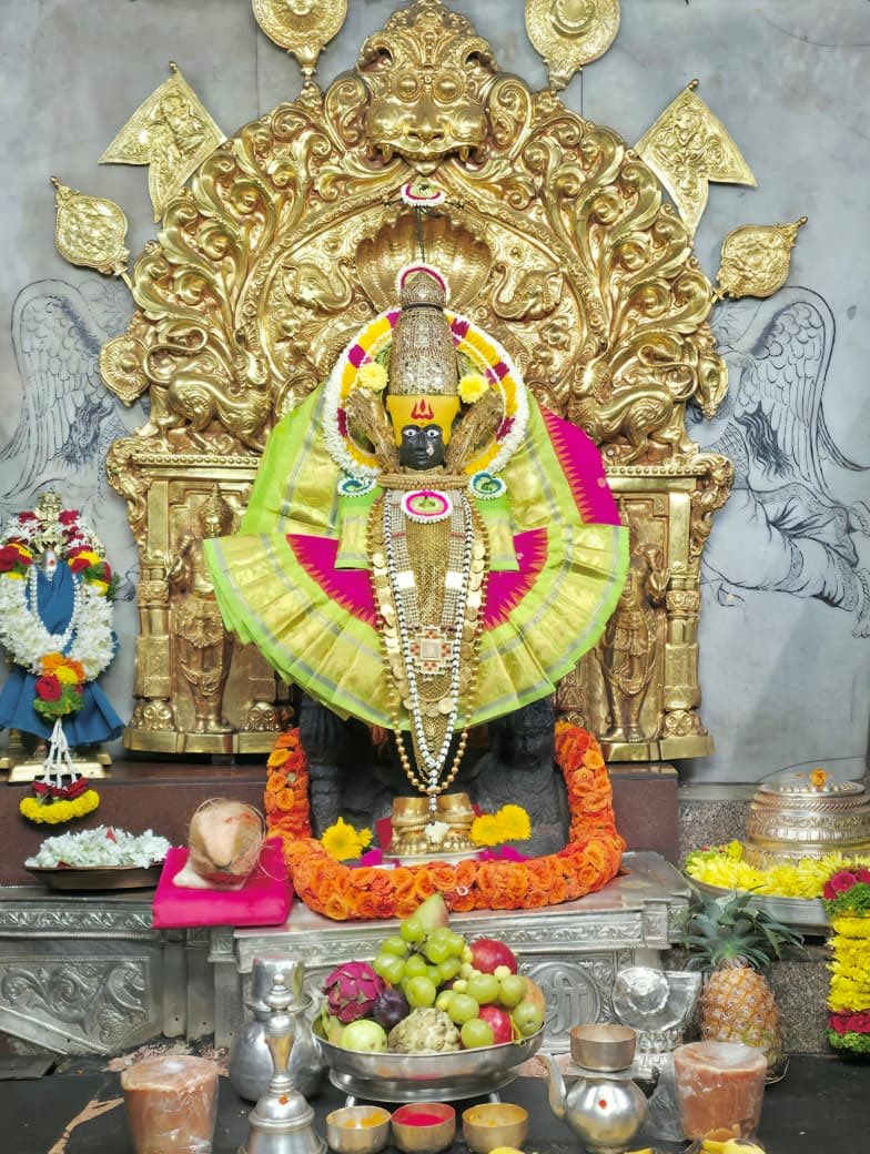NarayanGambhir's tweet image. Today’s Alankar Pooja #Mahalakshmi#Ambabai🙏🏻