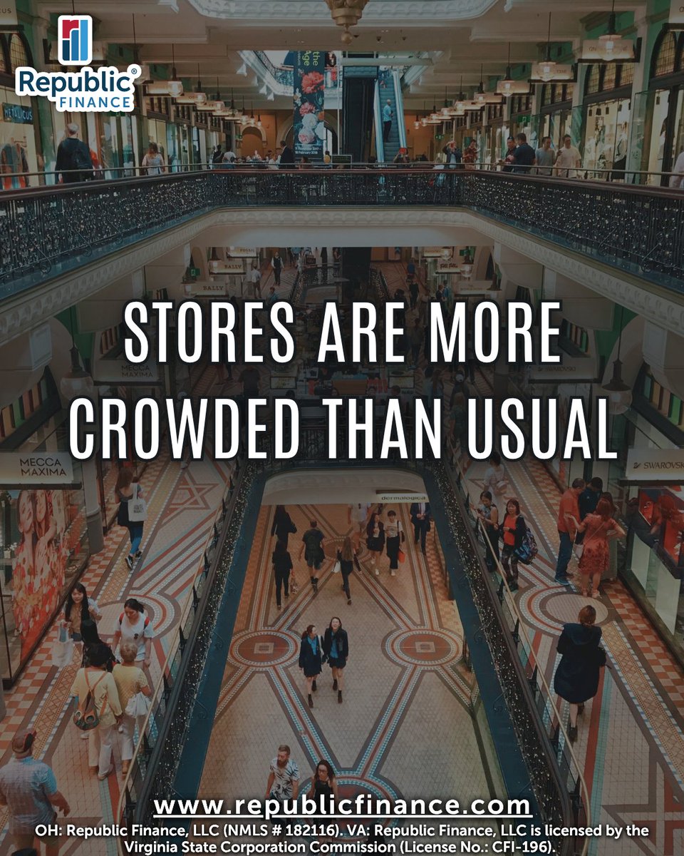 RepFinance's tweet image. Cinnamon in the air, crowds in the stores, and decorations all around — there’s no mistaking that festive feeling! See how a Holiday Loan from Republic Finance could help you enjoy every moment of the season without the financial stress.