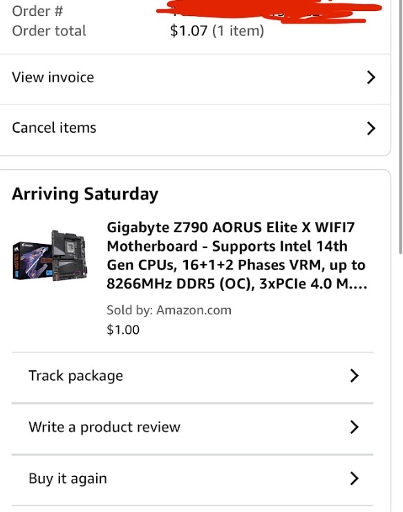 KeithSNKR's tweet photo. @houseofprofits_ Grabbed a motherboard for $1 https://t.co/ZkQgw7NJdn