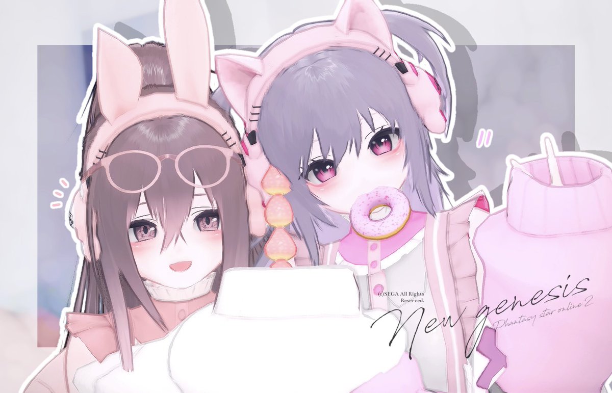 イチゴ飴も食べさせに来た🍓*ﾟ
のきちゃんフリ素ありがとう〜(⋆ᴗ͈ˬᴗ͈)”
 #とりにきた  #PSO2NGS_S︎S