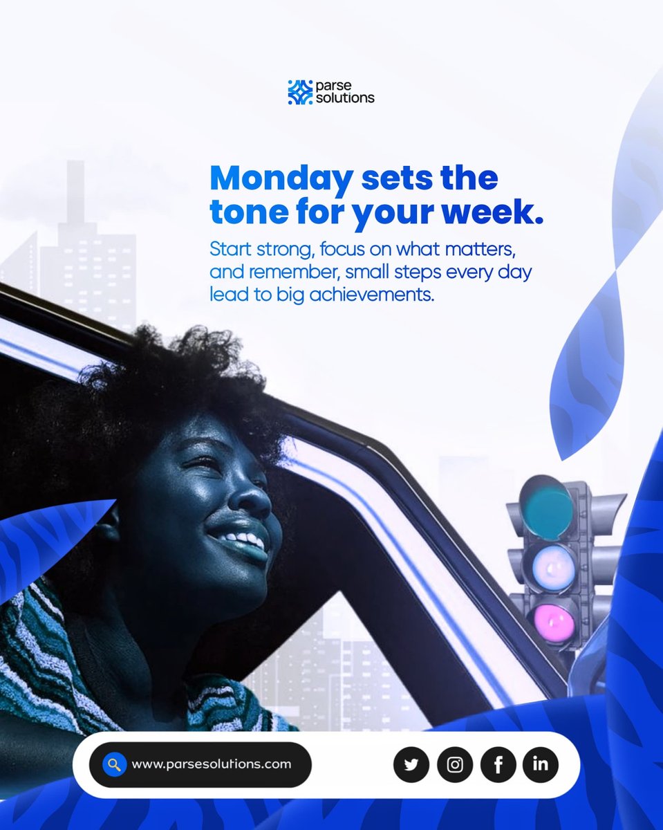 ParseSolutions's tweet image. New week, new opportunities.

Let’s make it count! 💪✨ 

#MondayMotivation #startstrong #parsesolutions #newweek #tech