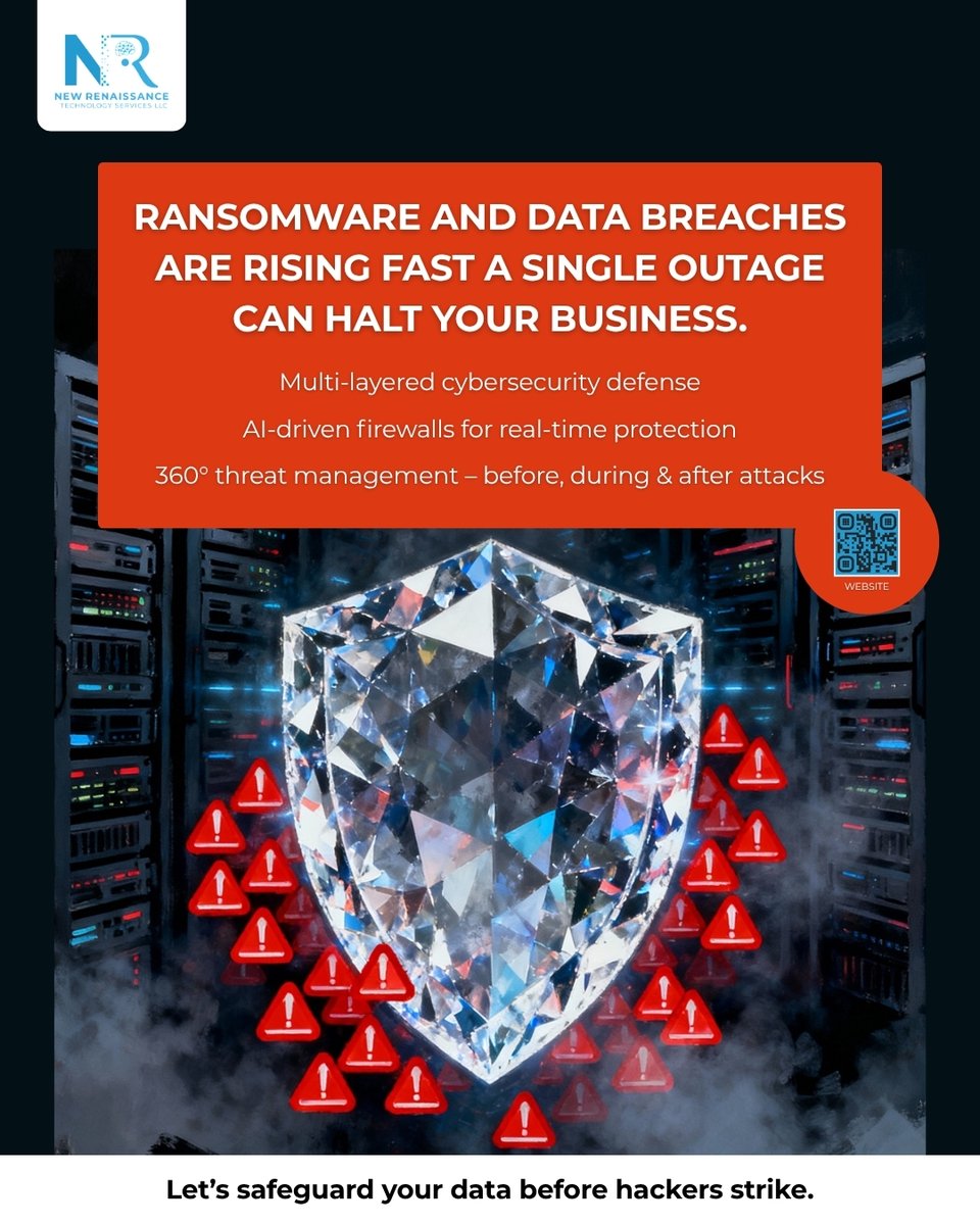official_newrts's tweet image. Cyberattacks today are faster, smarter, and more aggressive. This means your protection needs to be equally advanced. That’s why the strongest defense combine
#CyberSecurity #NetworkSecurity #AIsecurity #DataSecurity #CyberDefense #ThreatPrevention #SecureYourNetwork #CyberSafe