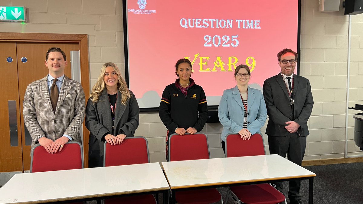 #ShiplakeYear9 stepped into the spotlight for their first Question Time last week where they heard #ShiplakeStaff (and a sixth form voice) tackle some big questions, covering everything from phone use to US politics. Read more at buff.ly/VfthWIO #ShiplakeInspirational