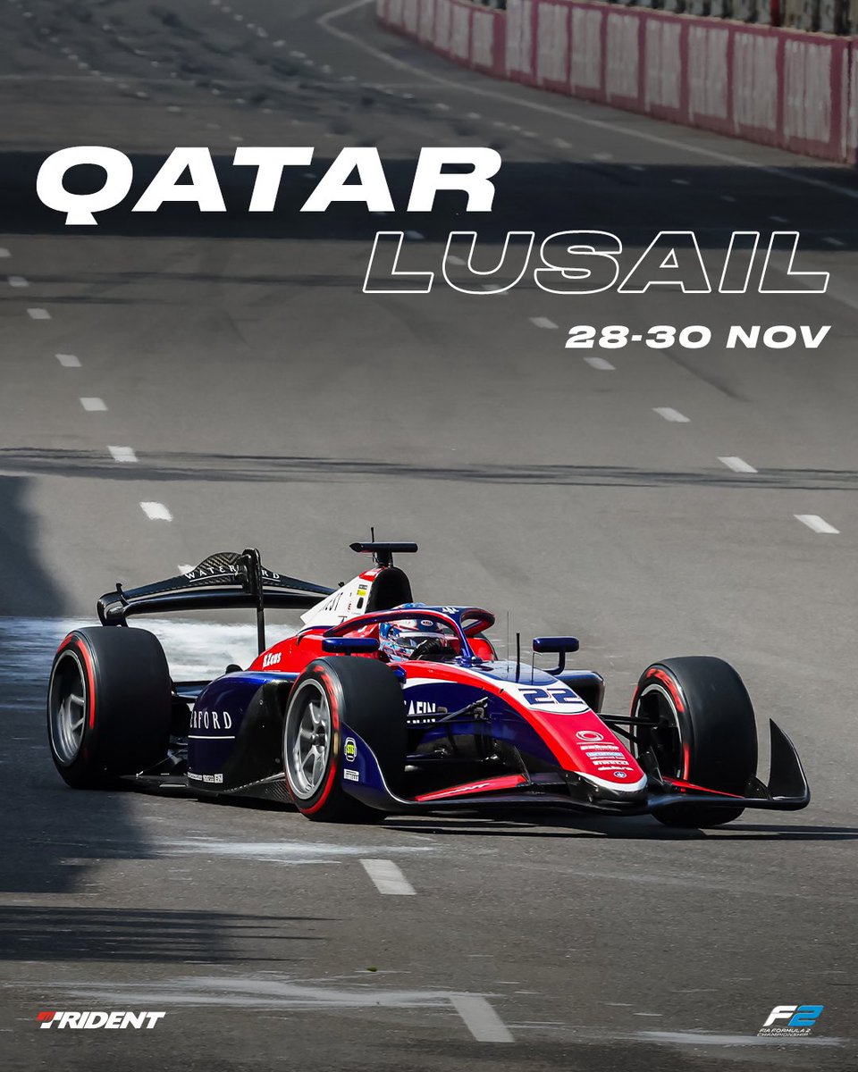 trident_team's tweet image. Can you feel it? Race vibes are in the air!
Penultimate round of the 2025 @Formula2 season, Qatar here we come! 🇶🇦🏁

#Trident #Tridentteam #TridentMotorsport #F2 #Qatargp