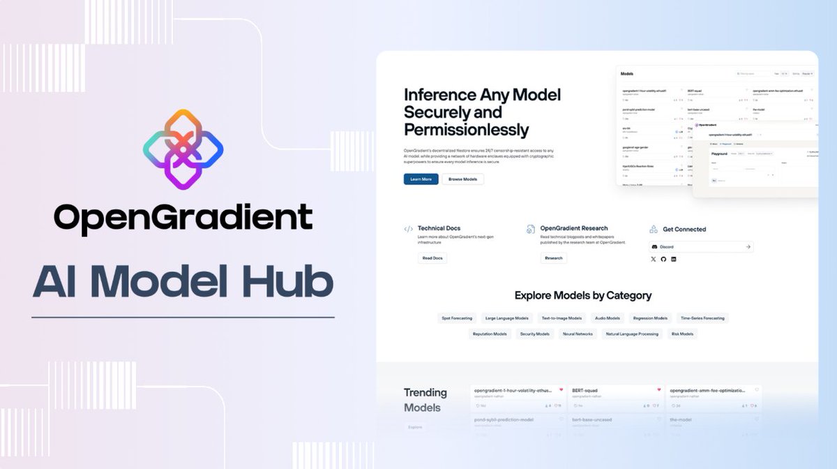 iiamchucky's tweet image. with @OpenGradient being added to kaito I took a closer look

and the small critical points are as follows:

&amp;gt; the models are open, visible, and testable

&amp;gt; inference comes in a provable way

&amp;gt; dapps can directly make model calls

the real difference here is that they reverse the…