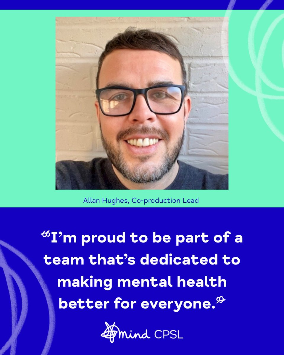 cpslmind's tweet image. Meet Allan, our amazing Co-production Lead 🌟
For 10 years he’s worked with people with lived experience to shape services and make sure every voice is heard. We’re so grateful for his passion and commitment 💙

More: cpslmind.org.uk/co-production-…